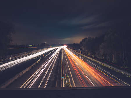Traffic lights at night