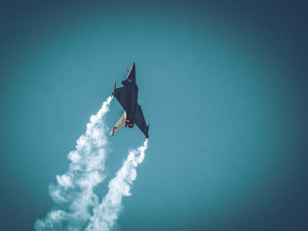 Eurofighter Typhoon Display at Airshowの写真素材
