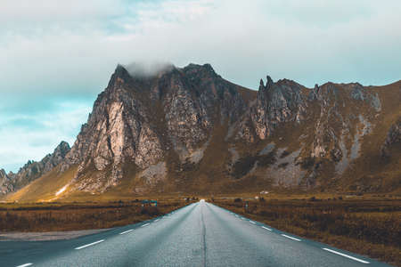 Road to Mountain in Scandinavia Norway