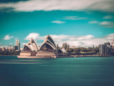 The Sydney Opera House is a multi-venue performing arts centre identified as one of the 20th century's most distinctive buildingsのeditorial素材