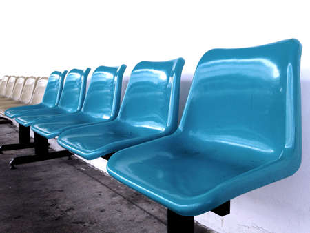 Row of blue seatsの素材