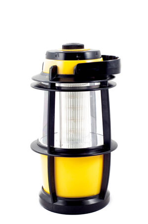 electric lantern isolated with clipping pathの写真素材