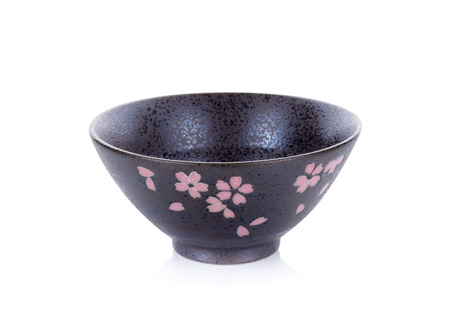 ceramic bowl isolated on the white backgroundの写真素材