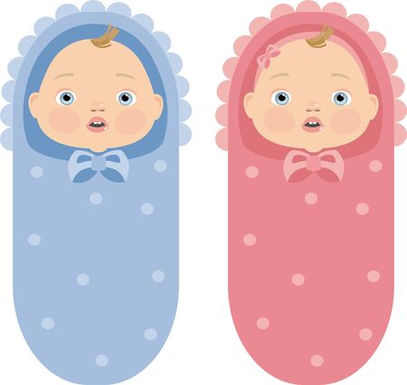 boy and girlのイラスト素材