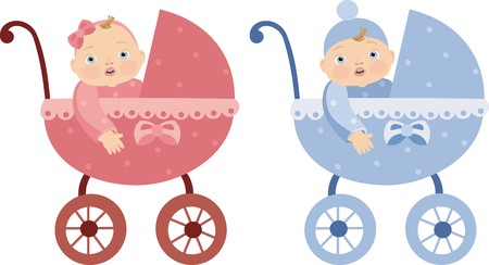 boy and girlのイラスト素材