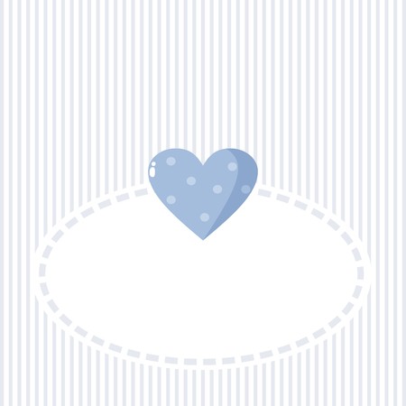 card with a heart on Valentine's Dayのイラスト素材