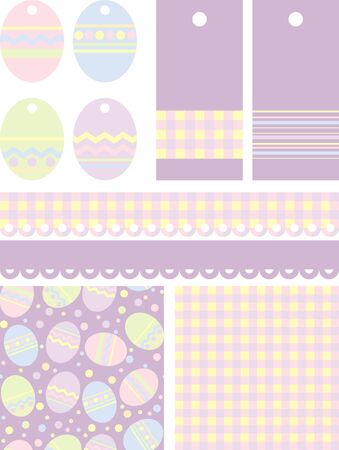 set for scrapbookのイラスト素材