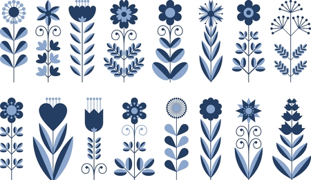 fantasy spring flowers growingのイラスト素材