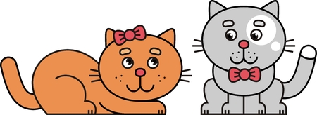 symbolic image for the design of catsのイラスト素材