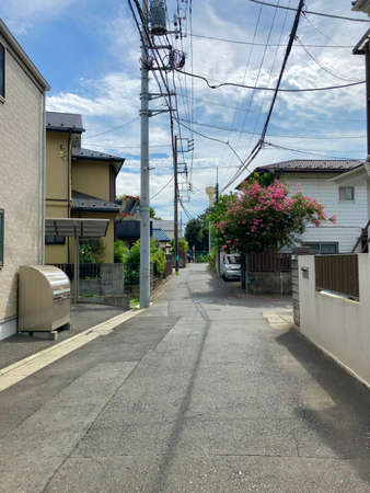A town in the suburbs of Tokyoの写真素材