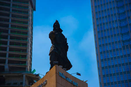 A cityscape at the business town low angle. Ho Chi Minh / Vietnam - 02.19.2020の写真素材