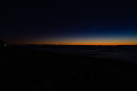 A sunset photography of the coast in Heda Shizuoka wide shot