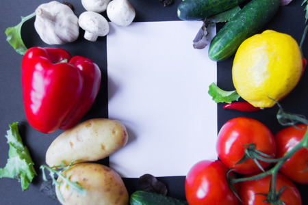 set of vegetables and mushrooms on the table for saladの写真素材