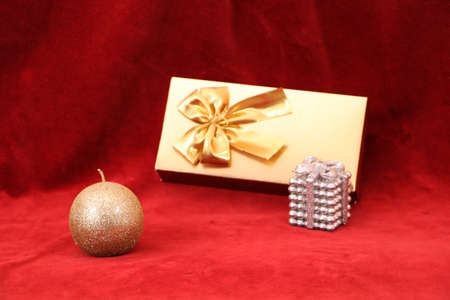 Christmas and New Year gifts as a symbol of New Year and Christmas. Festive decorations for the new...