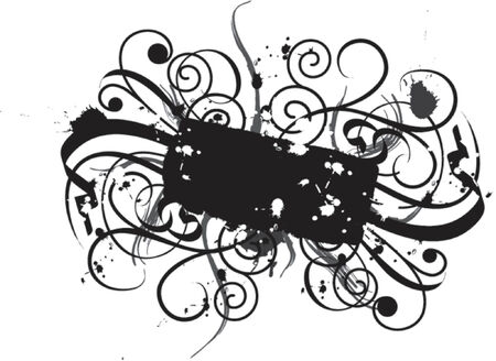 Grunge element for design, vector illustrationのイラスト素材