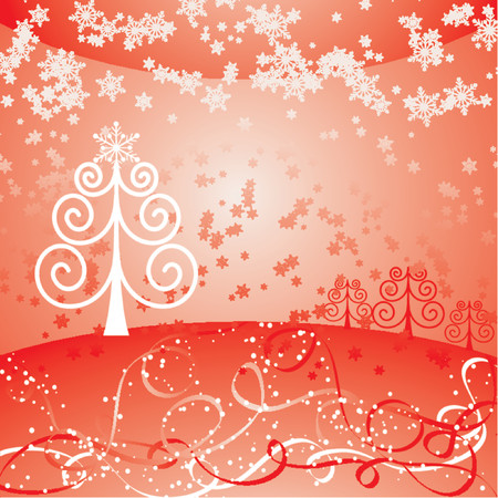 Christmas background with a snowflakes, vector illustrationのイラスト素材