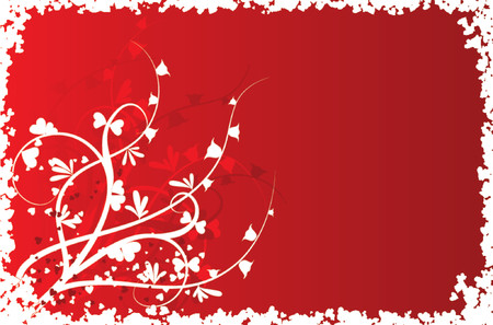 Valentine floral background, vector illustrationのイラスト素材