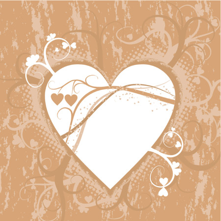 Valentine grunge background, vector illustrationのイラスト素材