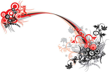 Floral background, vector illustrationのイラスト素材