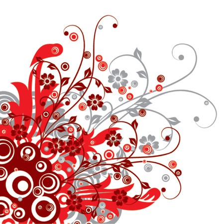 Floral background, vector illustrationのイラスト素材