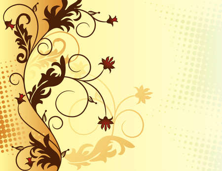 Floral abstract background, vector illustration のイラスト素材