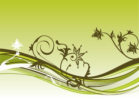 Floral abstract background, vector illustration のイラスト素材