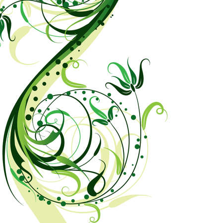 Floral abstract background, vector illustration のイラスト素材