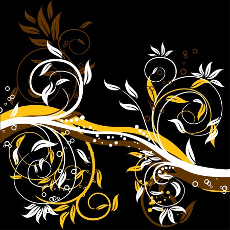 Floral abstract background, vector illustration のイラスト素材