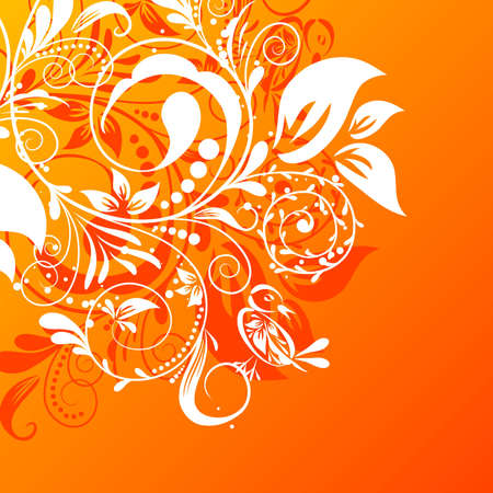 Floral abstract background, vector illustration のイラスト素材
