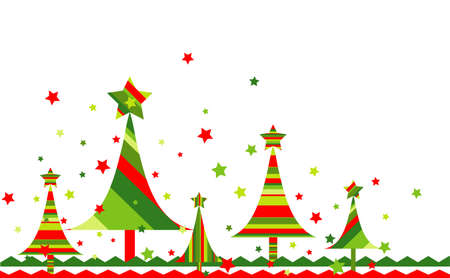 Christmas tree background, vector illustration のイラスト素材