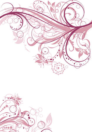 Floral abstract background, vector illustration のイラスト素材