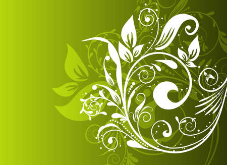 Floral abstract background, vector illustrationのイラスト素材