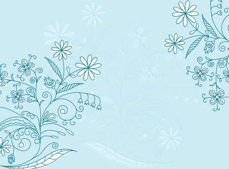 Floral abstract background, vector illustrationのイラスト素材