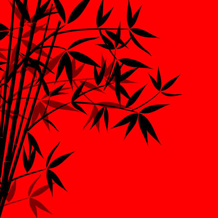 Bamboo background, vector illustrationのイラスト素材