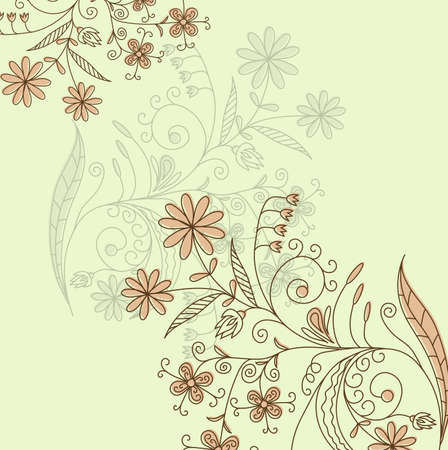 Floral abstract background, vector illustrationのイラスト素材