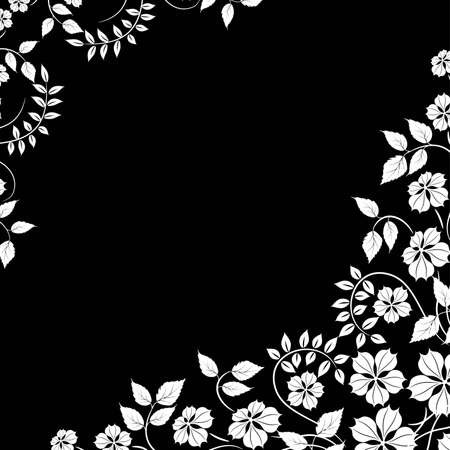Floral abstract background, vector illustrationのイラスト素材