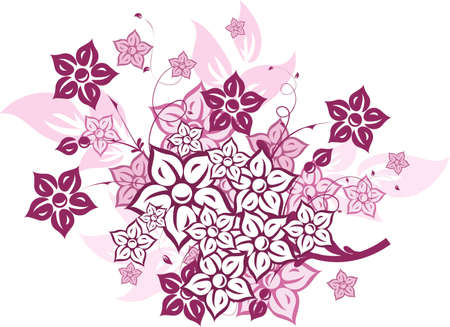 Floral abstract background, vector illustrationのイラスト素材