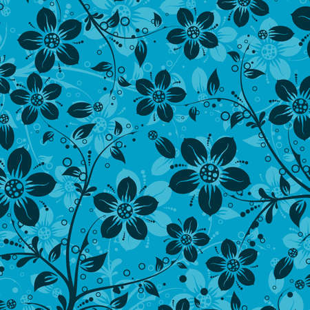 Decorative floral pattern, vector illustrationのイラスト素材