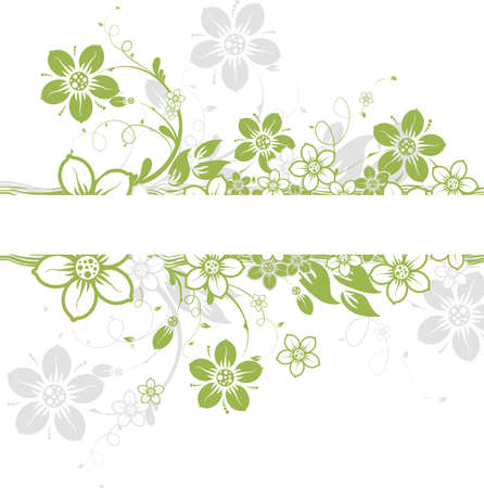Floral abstract background, vector illustrationのイラスト素材