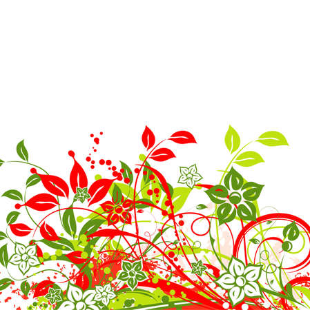 Floral abstract background, vector illustrationのイラスト素材