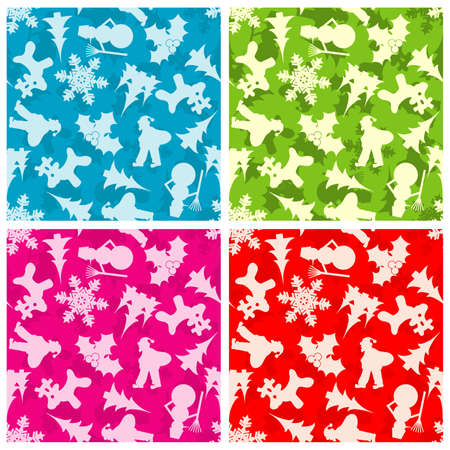 Seamless christmas pattern, vector illustrationのイラスト素材