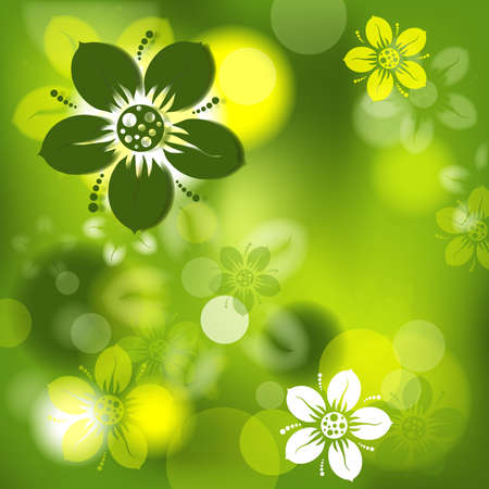 Floral abstract background, illustration のイラスト素材