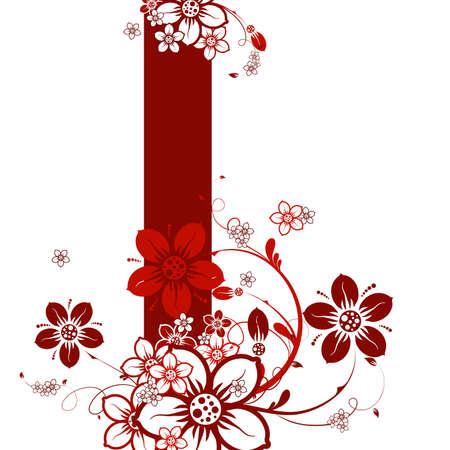 Floral abstract background, vector illustrationのイラスト素材