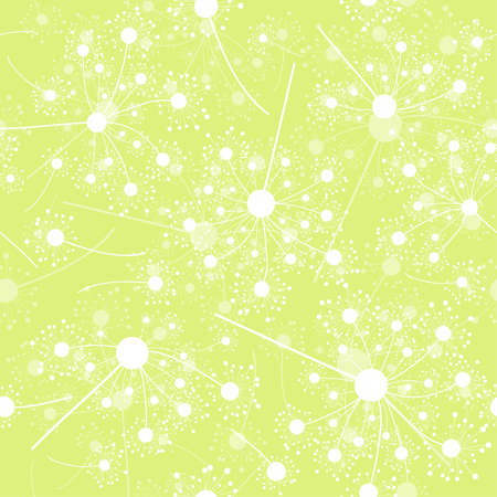 Seamless dandelion pattern, vector illustrationのイラスト素材