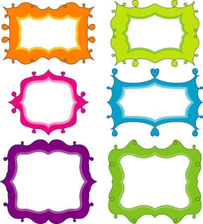 Scrapbook elements for design, vector illustrationのイラスト素材