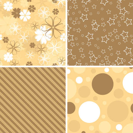 Scrapbook patterns for design, vector illustrationのイラスト素材