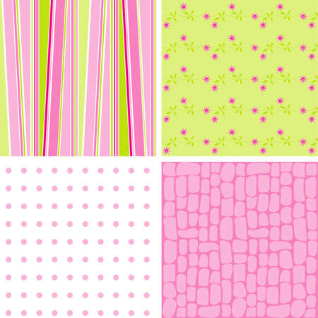 Scrapbook patterns for design, vector illustrationのイラスト素材