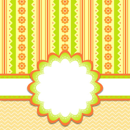 Template greeting card, vector illustration のイラスト素材