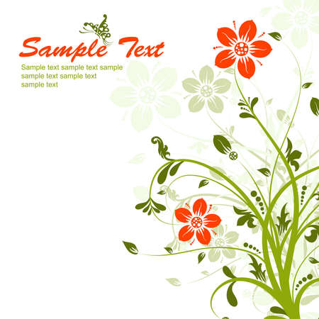 Floral abstract backgroundのイラスト素材