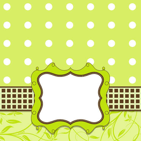 Template greeting cardのイラスト素材